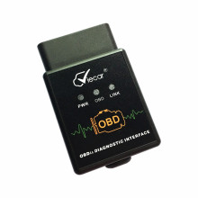 Elm327 negro V2.1 Bluetooth adaptador OBD2 interfaz de diagnóstico